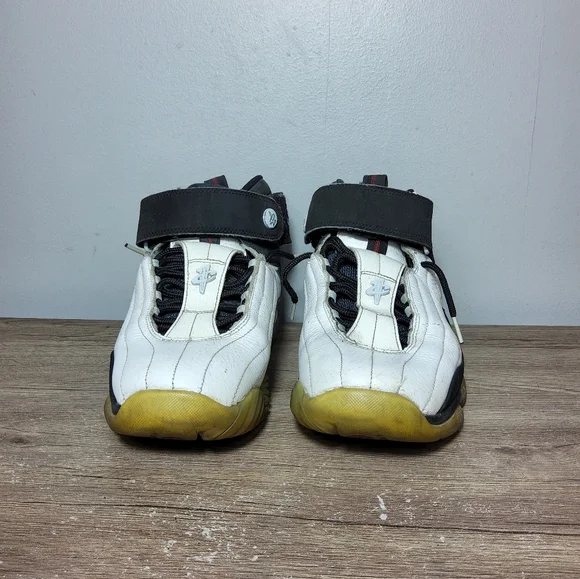 Nike Air Penny IV 'True Red' White/Black 864018-101 (2016) Size 9.5 - Picture 2 of 8